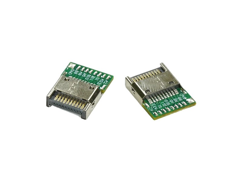 USB 3.1 TYPE E KEY A Plug 卡点后移 带PCB板